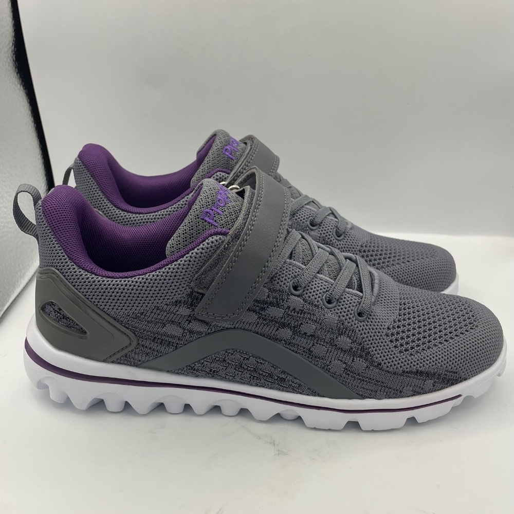 PROPET Axial mesh orthotic lightweight comfy gray sneakers women’s Size 8 1/2 - Picture 4 of 15